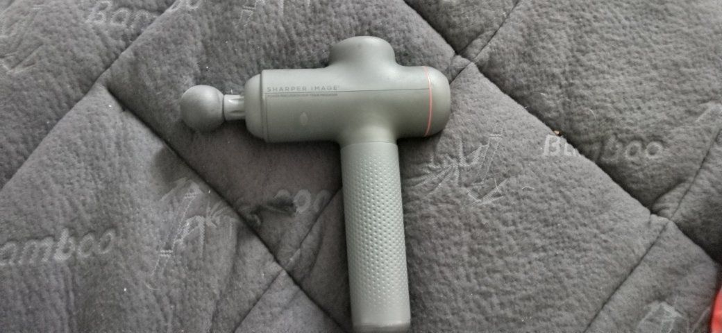 Sharper Image Power Percussion Deep Tissue Massager w/ 5 Interchangeable Nodes & Carrying Case