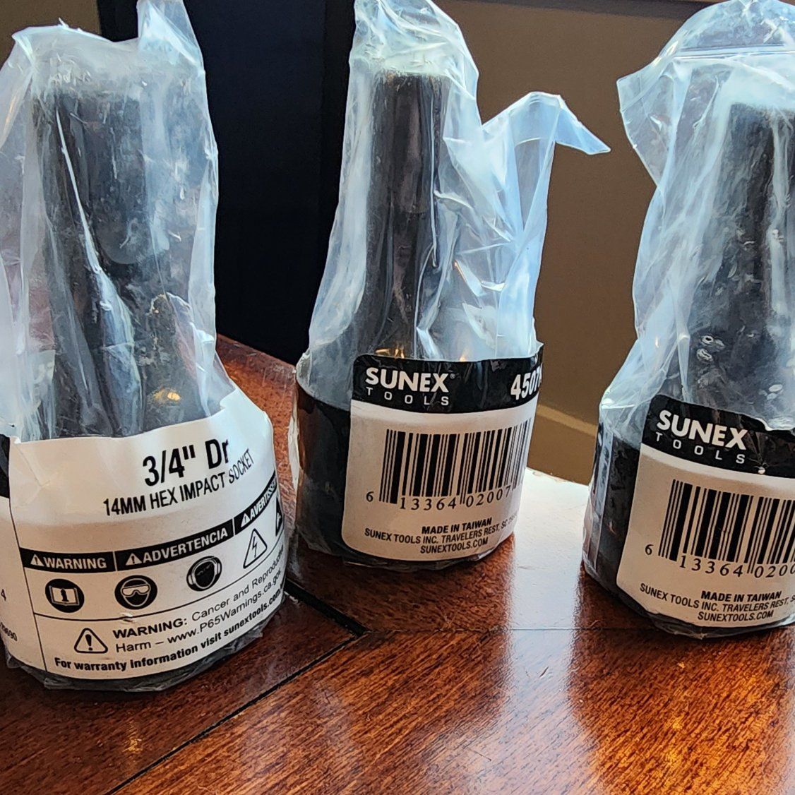 3 Sunex 450714 3/4-Inch Drive 14-mm Hex Driver Imp