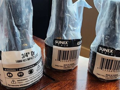 3 Sunex 450714 3/4-Inch Drive 14-mm Hex Driver Imp