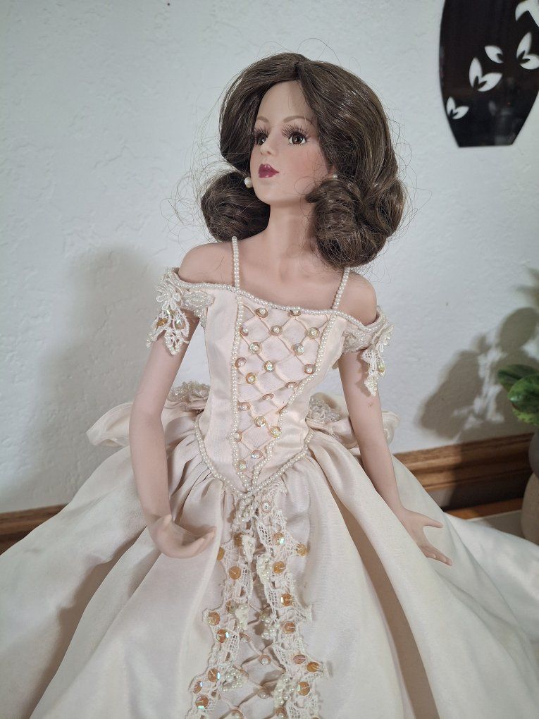 porcelain bride doll