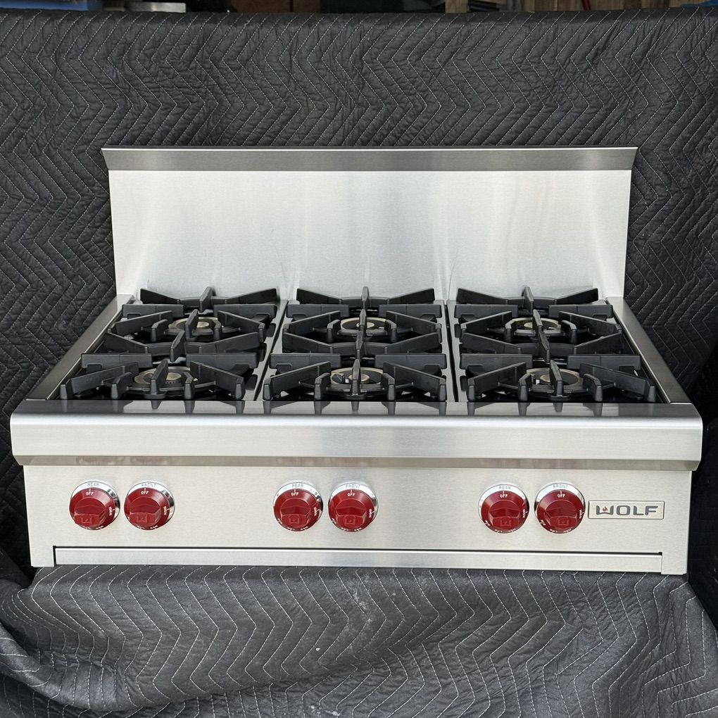 WOLF 36” gas cooktop range top- PROPANE