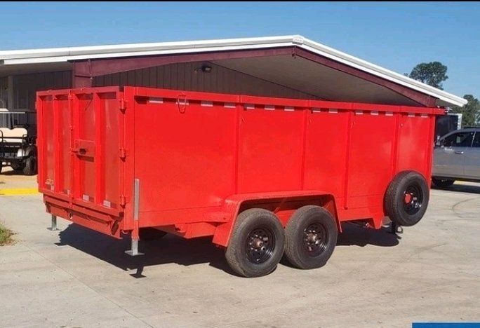 1 ton Van and dump trailer for rent.