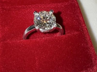 Trade: 3.4ct Lab-Grown Diamond Solitaire Ring Size 7