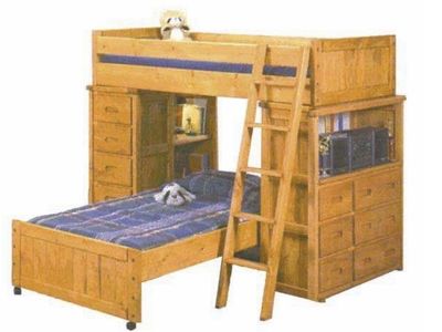 Twin Loft Bed And Drawers Read Desc