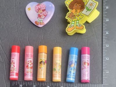Strawberry Shortcake Lip Balm, Pin, Orange Blossom Hair Clip