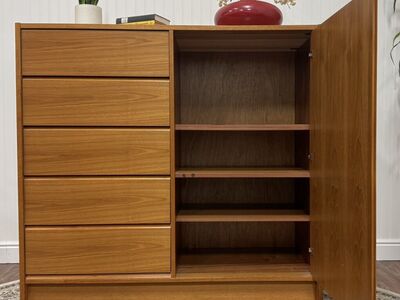 Mid-Century Modern U.P. Mobler Danish Teak Dresser