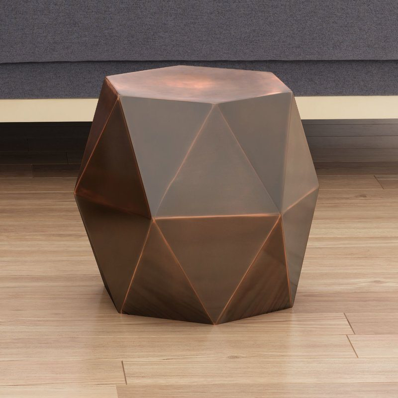 Small Bronze Accent Table