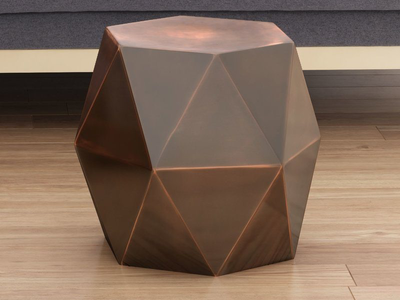 Small Bronze Accent Table