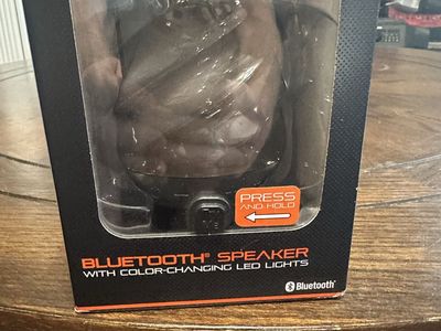 Blackweb 3W Bluetooth Speaker with Color-Changing LED Lights - 5 Hr Playtime, Speakerphone