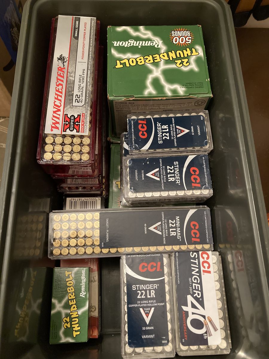 3000 Rounds 22LR ammo With Can - CCI, Winchester, Remington