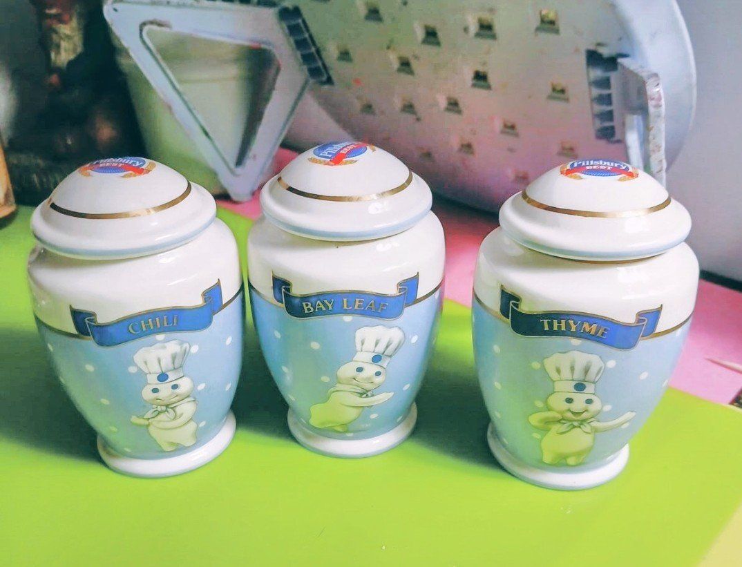 Pillsbury doughboy seasoning jars