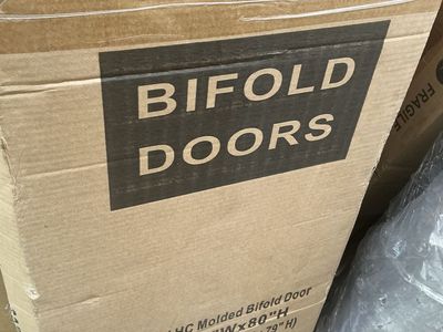 30” × 80” Six-Panel Bifold Closet Doors — 4 Available