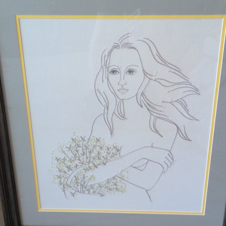 framed cross stitch