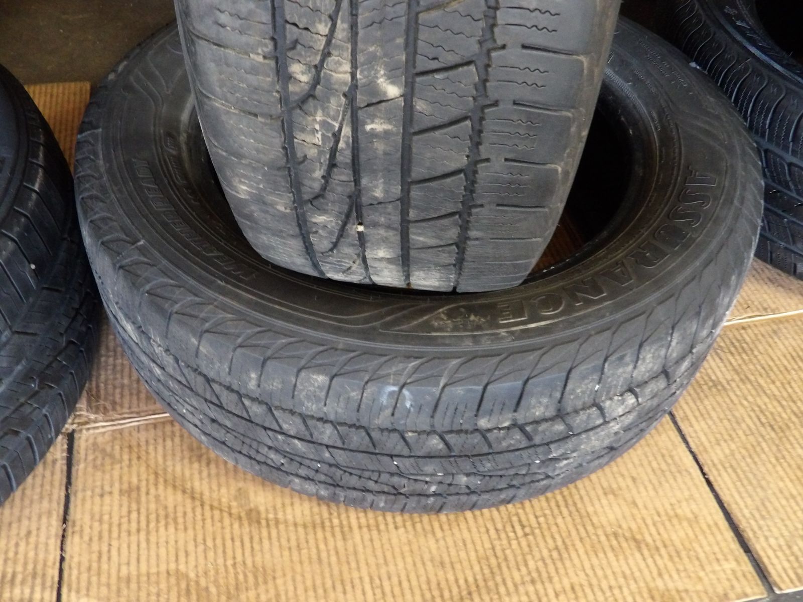 225/60R17 GOODYEAR WEATHER READY PAIR OF TWO USED TIRES