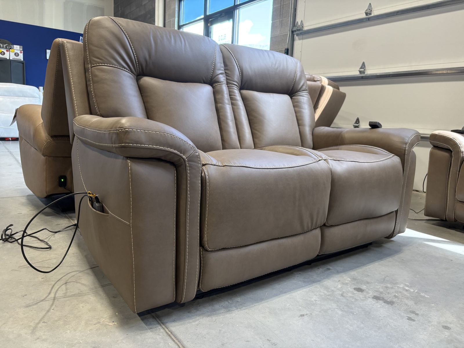 RECLINING COUCH SET WITH HEAT AND MASSAGE