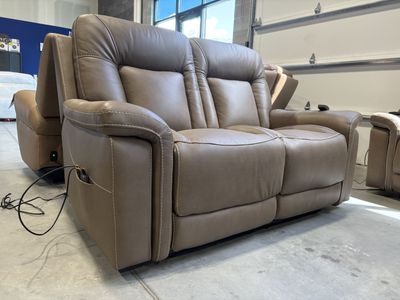 RECLINING COUCH SET WITH HEAT AND MASSAGE