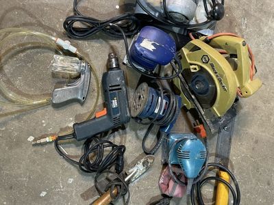 Assorted Power Tools Bundle including Black & Decker Circular Saw and Drill
