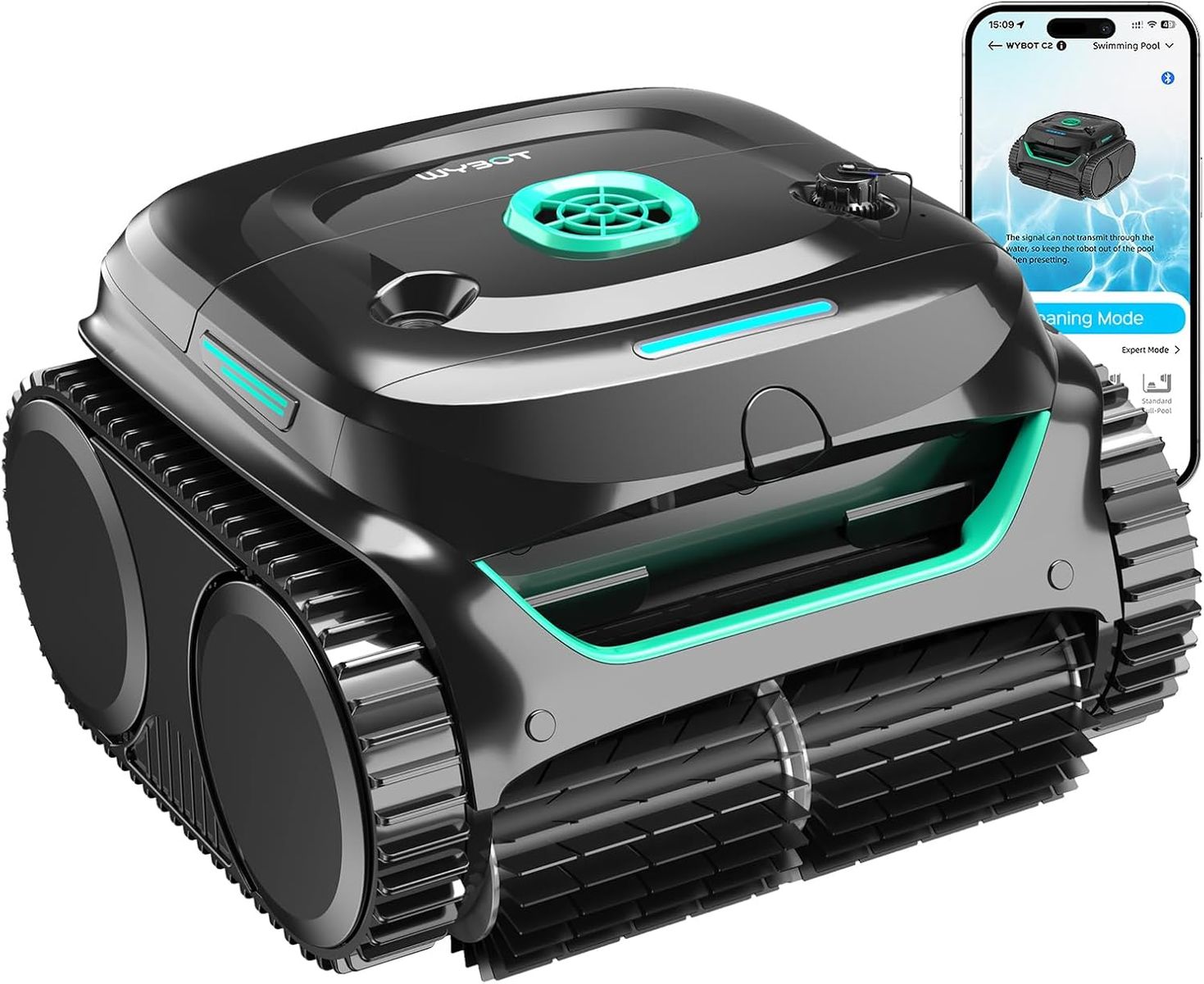 NEW Cordless Robotic Pool Cleaner, Dual Filtration, Wall Climbing & Waterline Cleaning, App Scheduling, Smart Navigation