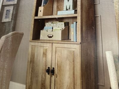 BRAND NEW 5 Shelf Bookcase With Doors