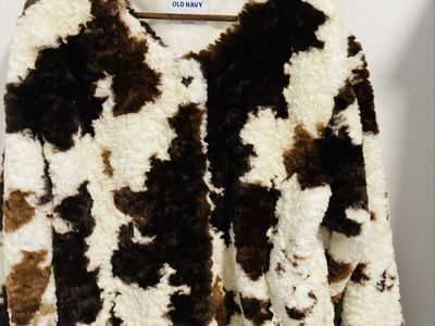 Old Navy Printed Faux-Fur Jacket