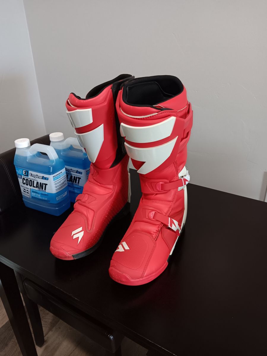 Motorcycle Boots Size 13M & Antifreeze