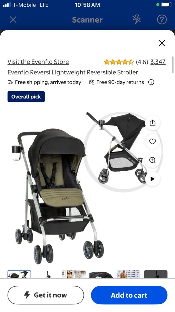 New Evenflo REVERSI Lightweight Stroller