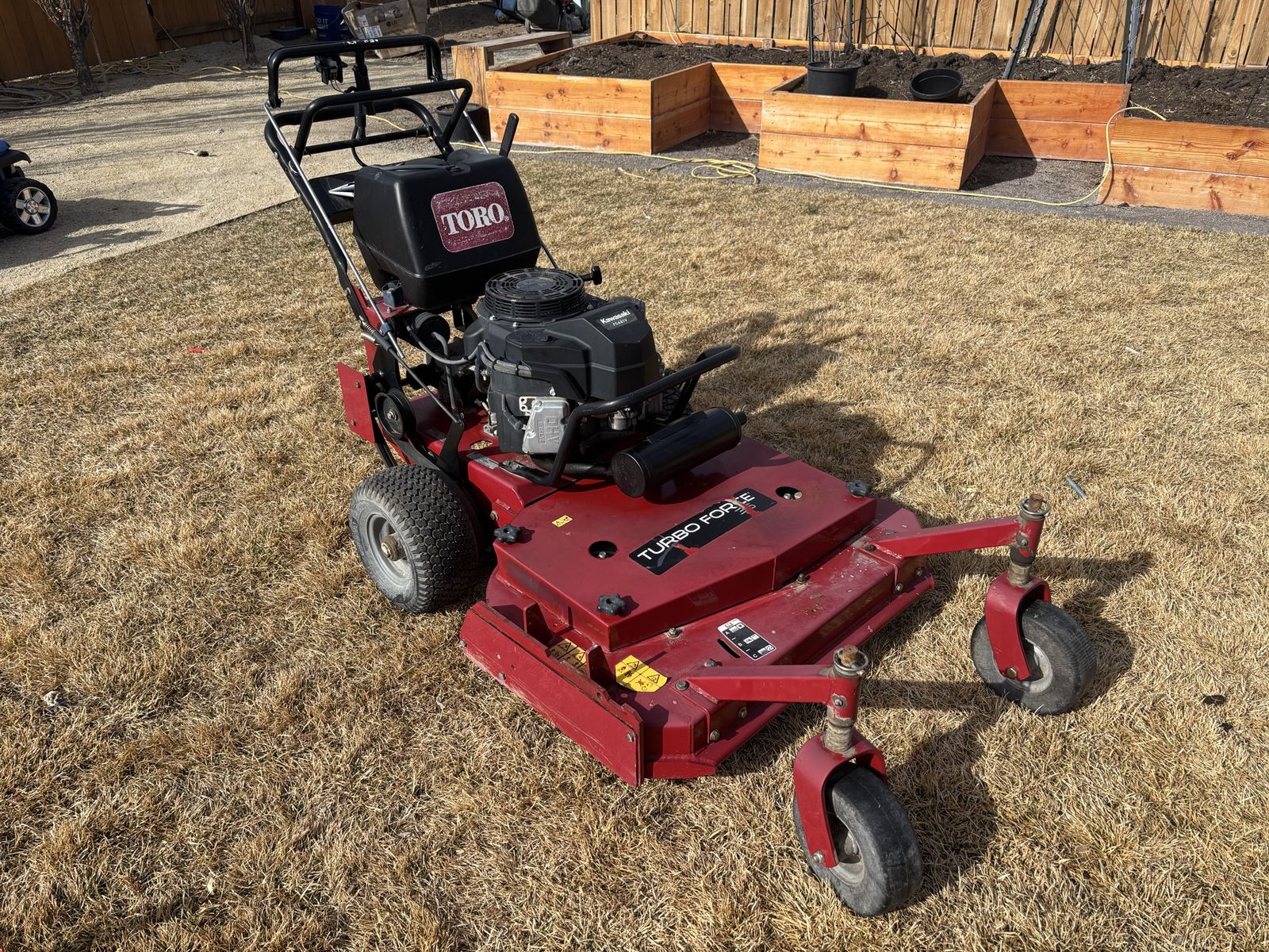 36” Toro Commercial Wall Behind Mower. Very little use