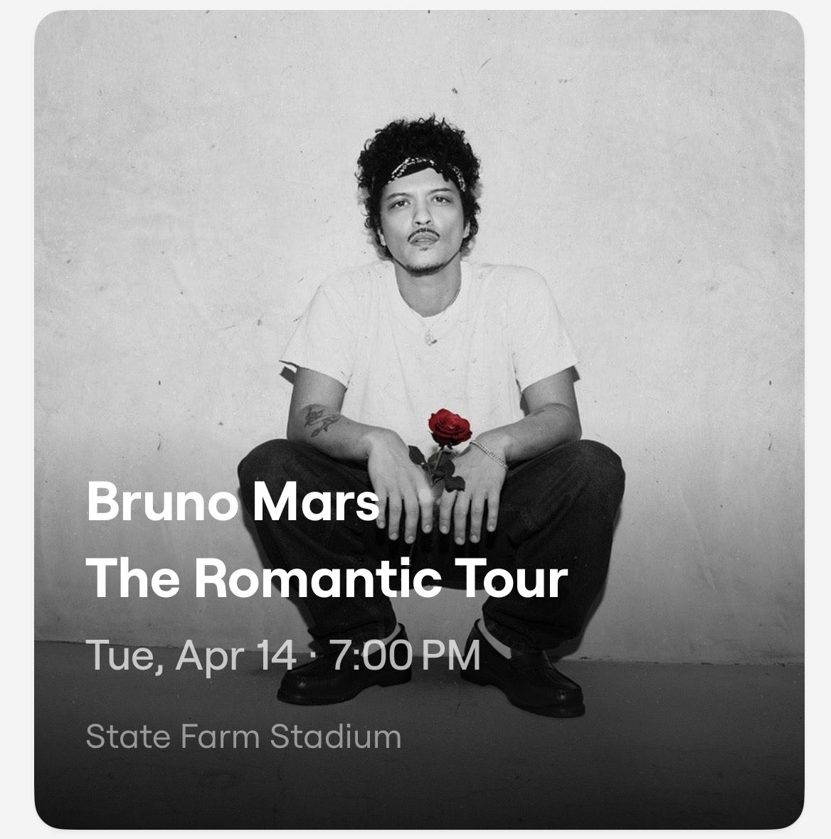 2 Bruno Mars Tickets