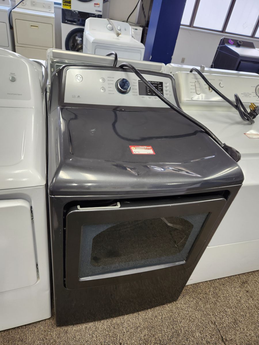 Used GE Dryer - Black Stainless Steel, Top Load, Good Condition
