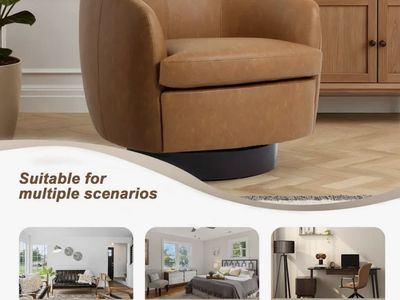 Dreamsidea Accent Chair in Light Brown M-CH0030D