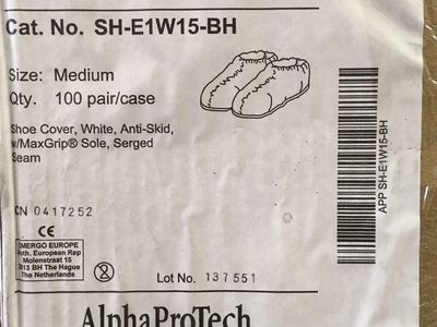 AlphaProTech Shoe Cover 100 pair/case, Medium