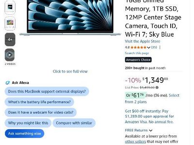 Apple MacBook 2026 15inch m5