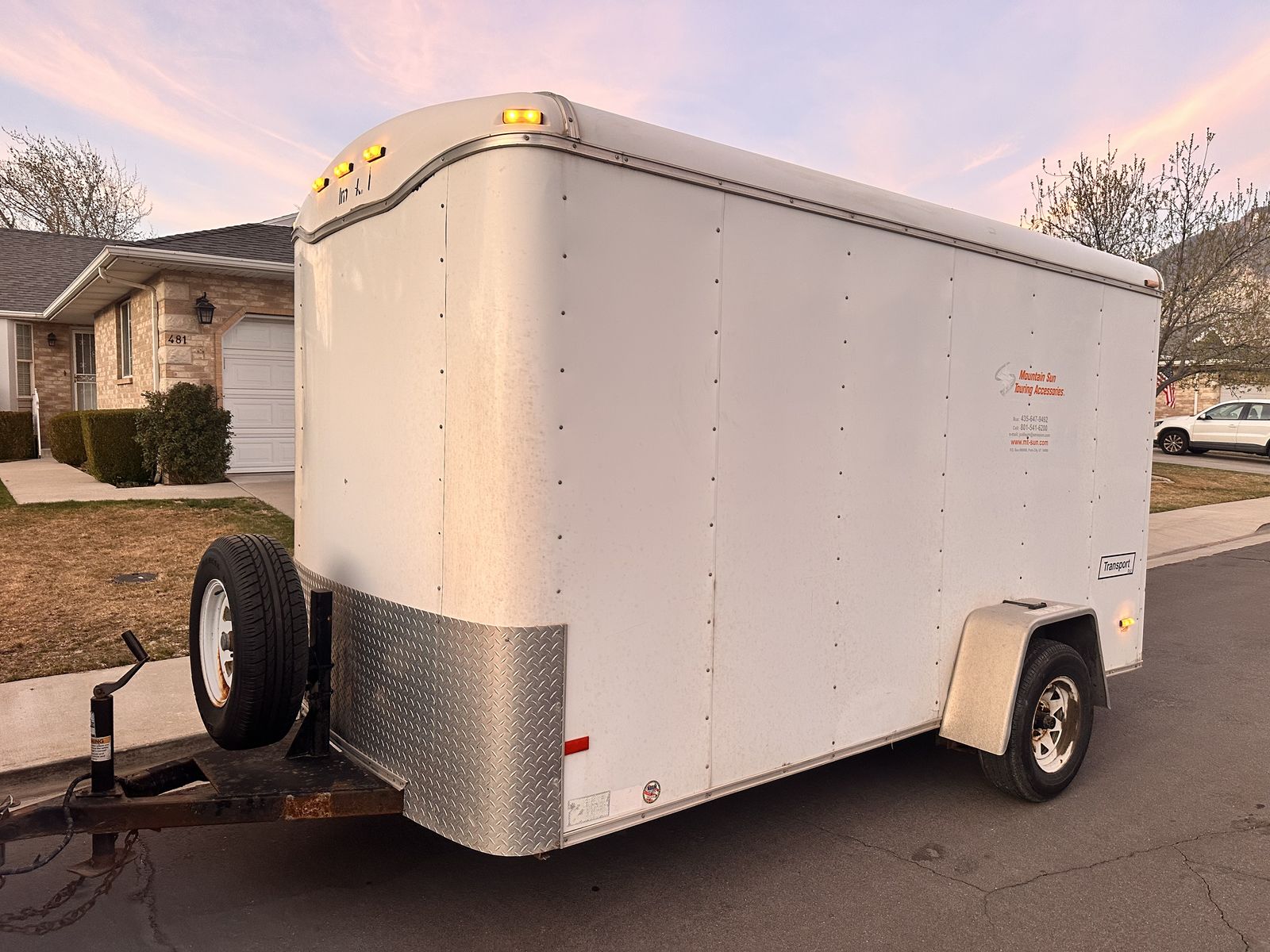 '6x12 Trailer - Enclosed - With Ramp - ATV - Cargo