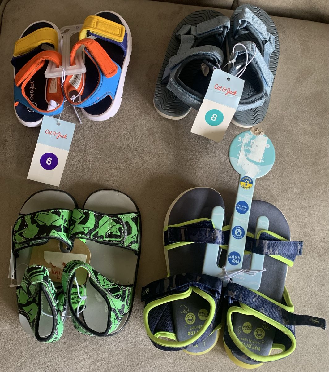 New Toddler Sandals- Sizes 6-12