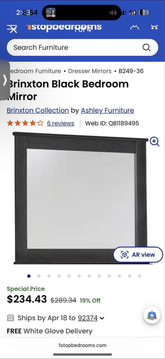 Signature by Ashley Dresser Mirror