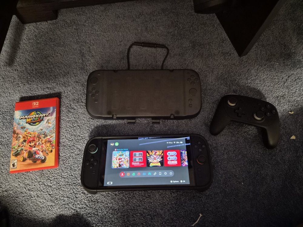 Nintendo Switch 2 w/ Mario Kart, Pro Controller, dbrand Killswitch Case & Dock