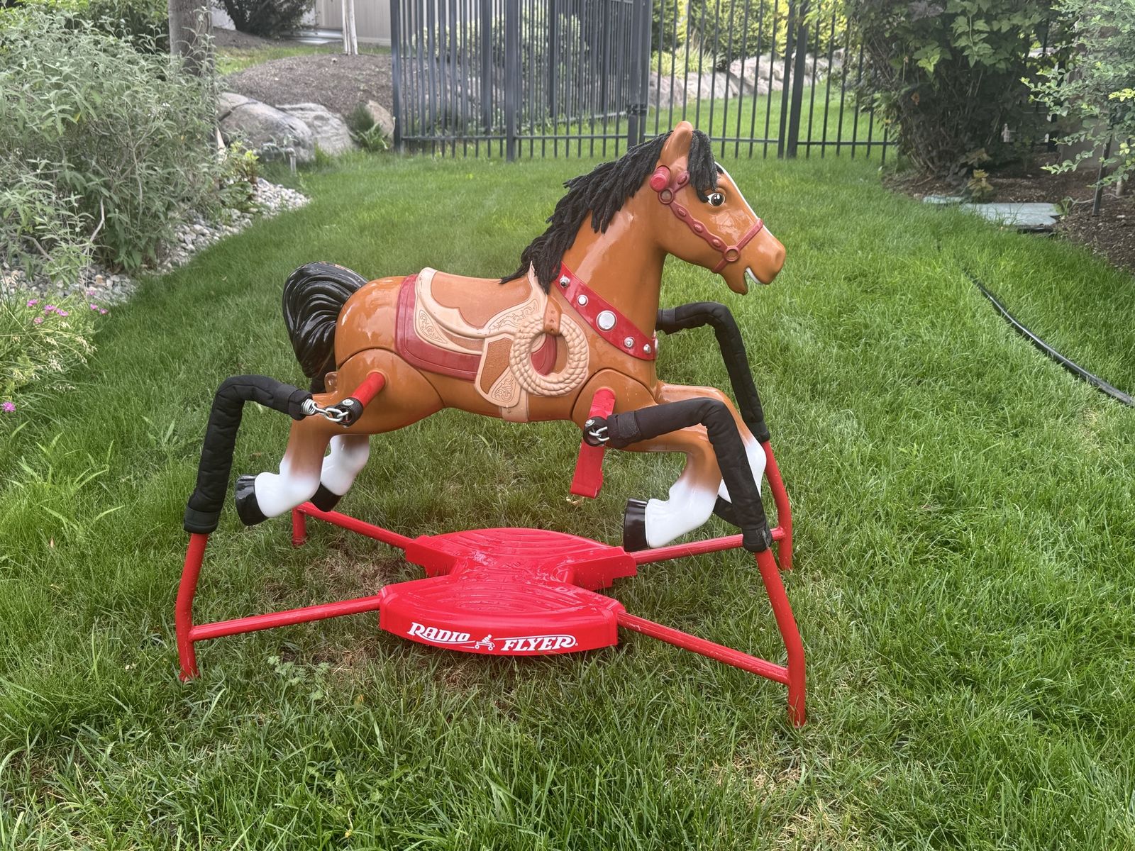 Radio Flyer Blaze Interactive Spring Horse Ride-On Toy Brown/Red