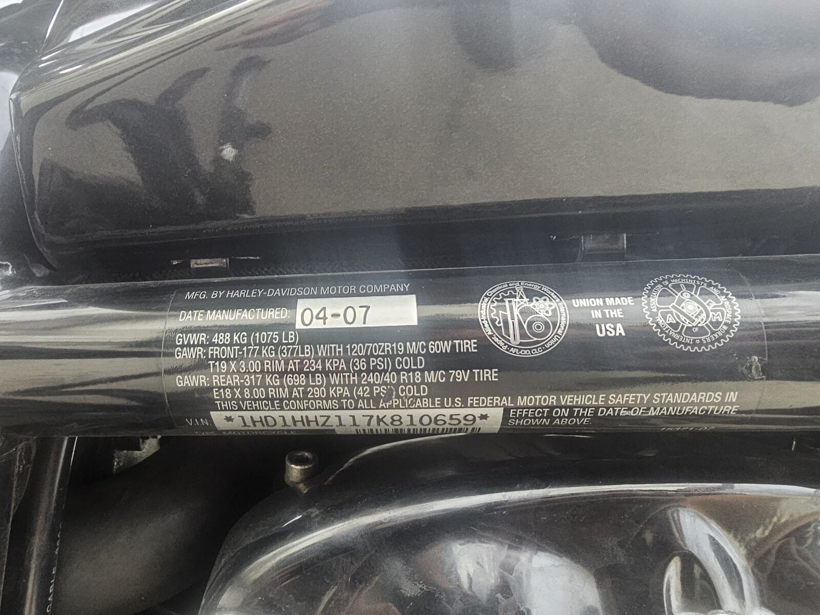 2007 Harley Davidson VRSCDX