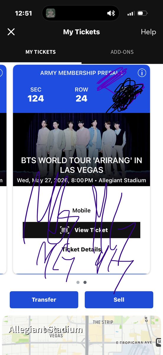 bts tickets