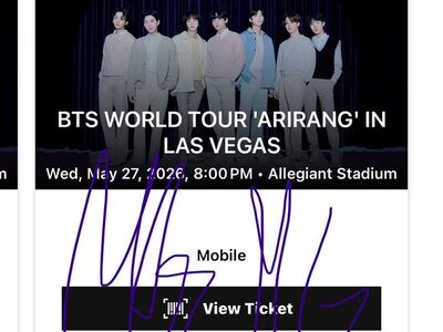 bts tickets
