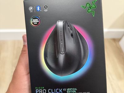 Razer Pro Click V2 Vertical Edition Wireless Ergonomic Vertical Mouse Black