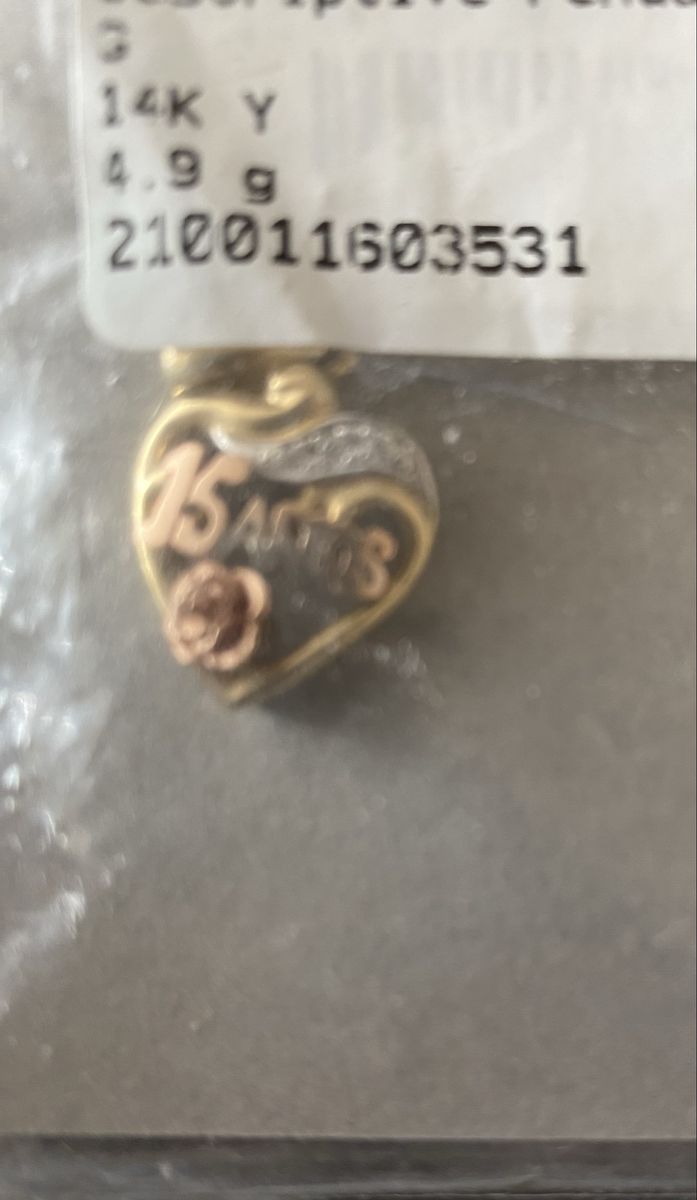 14 k pendant