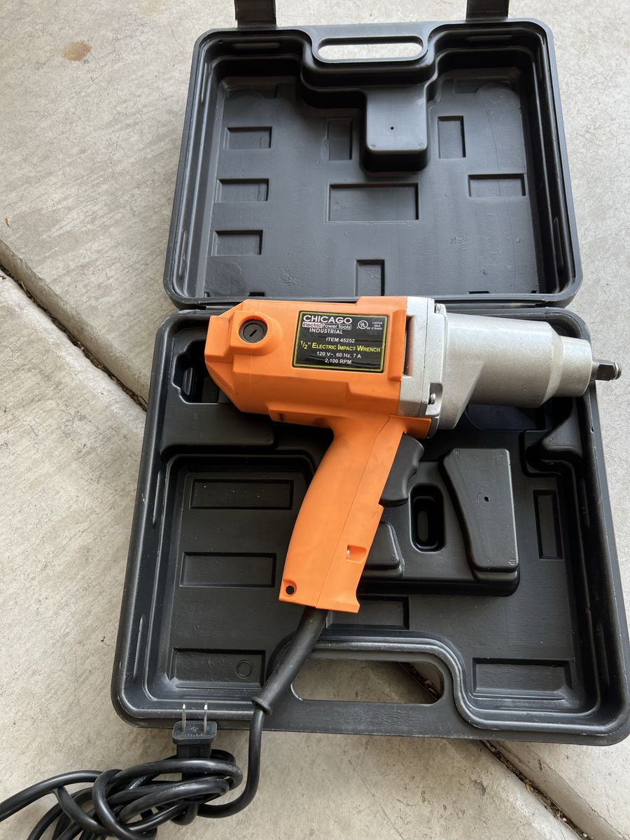 Chicago Electric Impact Wrench with Case