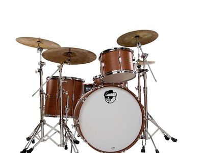 Mint Pork Pie Drums Hip Pig 3-Piece Kit w matching snare and cases