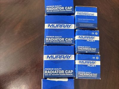 New Old Stock (NOS) 4x Murray Radiator Caps (Part #7057): 3 Murray 190 Degree Thermostat - 4149 3 1"