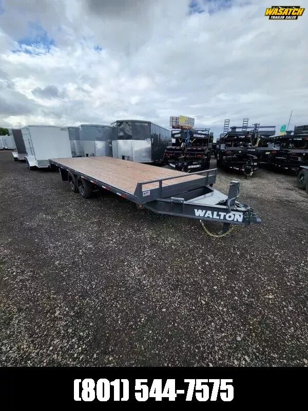 2025 Walton Trailers 22' Deckover 16K Equipment Flatbed Trailer