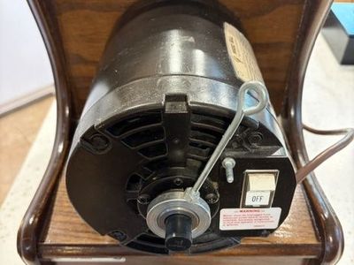 Magic Mill Electric Grain Mill Grinder Wheat Flour Maker in Wooden Cabinet
