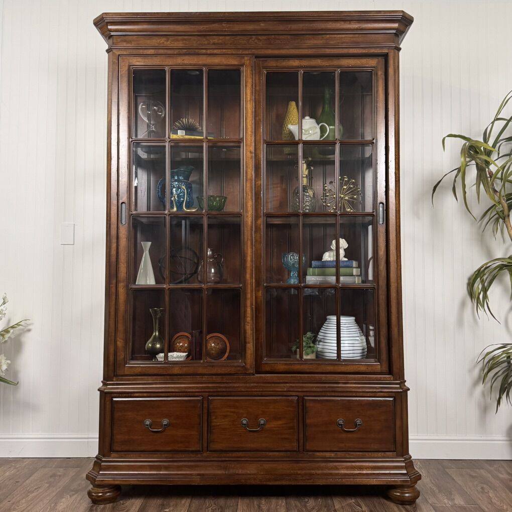 Wrangler Home Display Cabinet w/ Sliding Doors