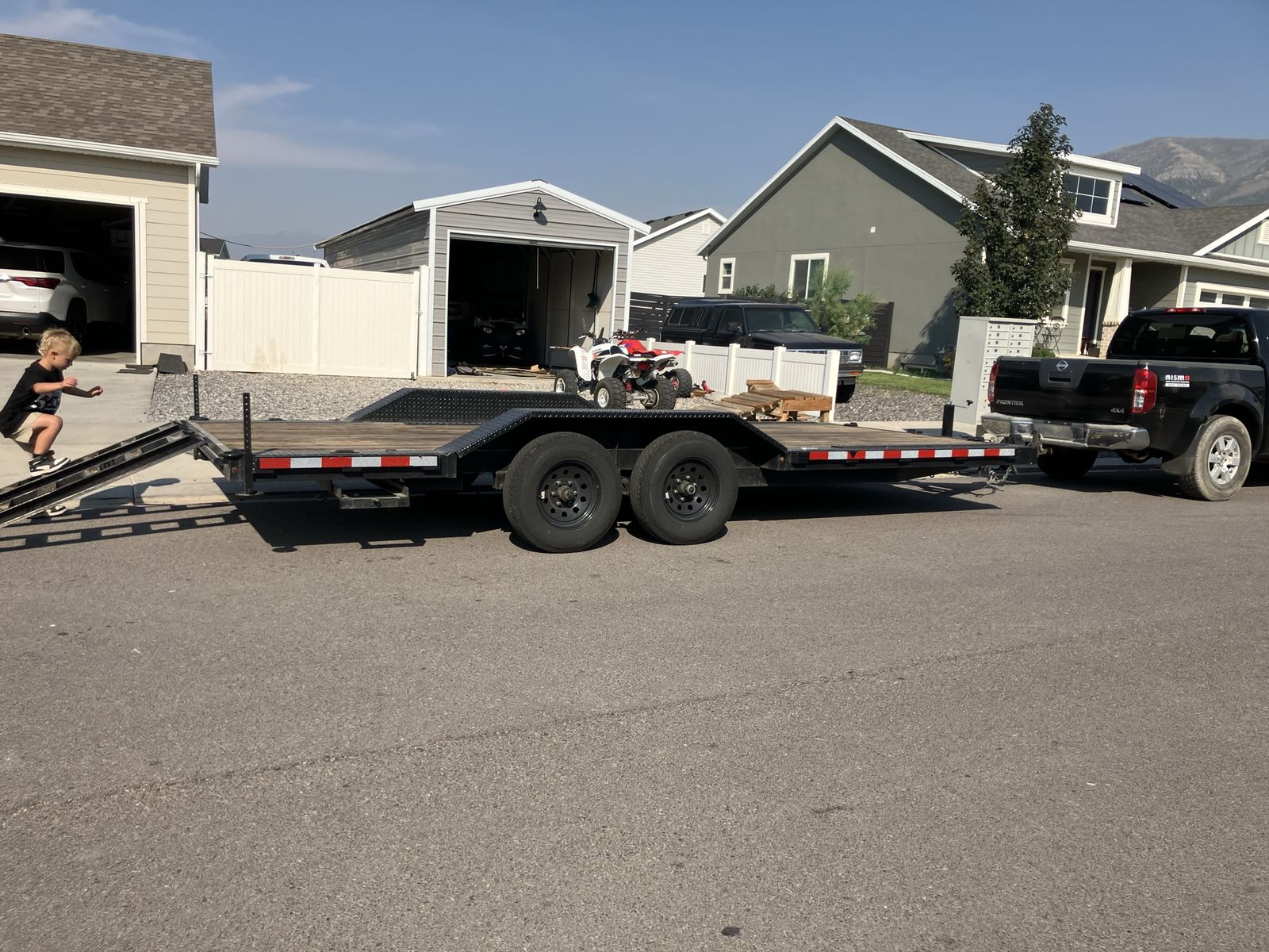 10k 102x18 equipment car hauler