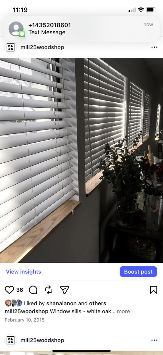 Faux Wood Blinds for Five Windows